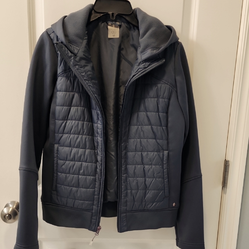 CALIA by Carie Underwood Gray Moto Hybrid Jacket